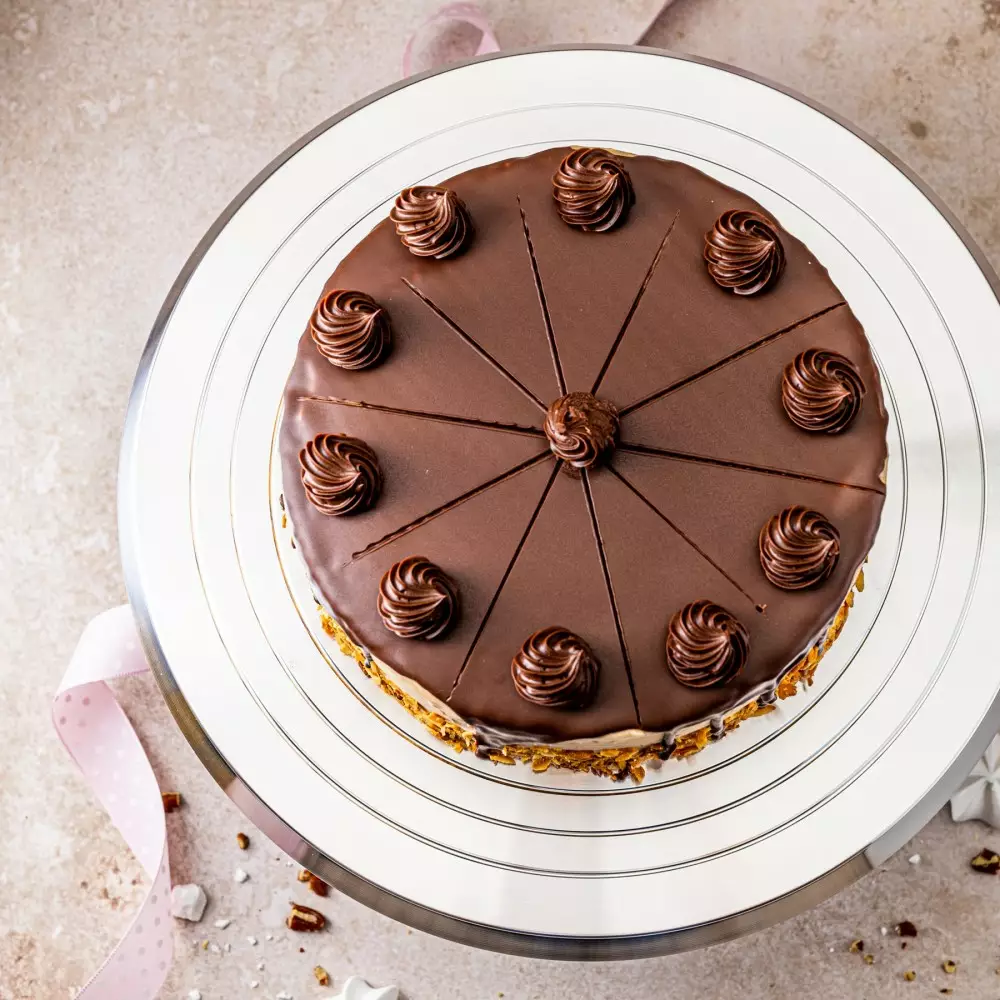 Platou rotativ pentru tort otel inoxidabil 36cm (KB-7772) [17]