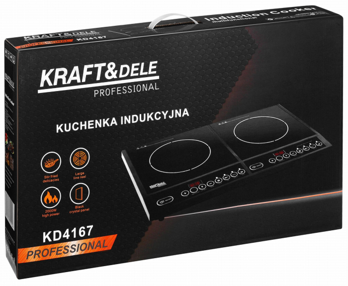 Plita inductie dubla 2000W cu control tactil si timer pentru gatit rapid si eficient (KD4167) [15]