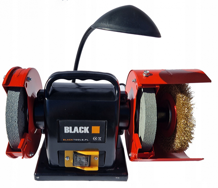 Polizor banc 150mm 2 pietre perie sarma lampa LED (46504) [5]