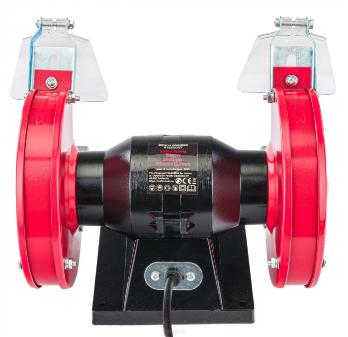 Polizor de banc 150mm 1500W 2 discuri de piatra (RTSS0083) [4]