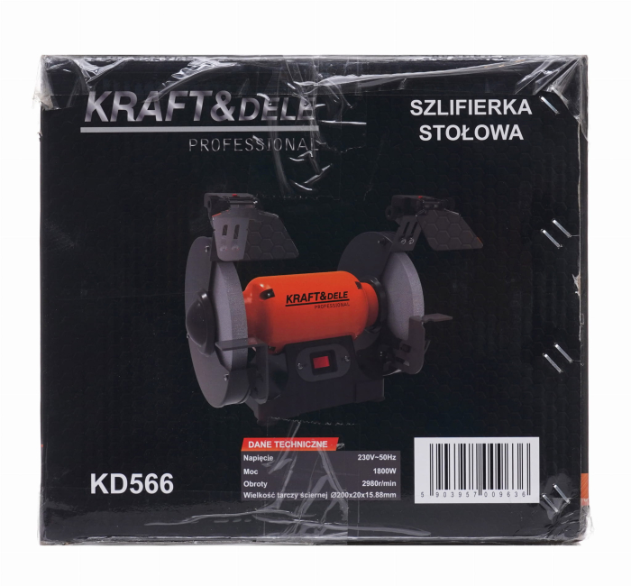 Polizor de banc 1700W 2980 rpm cu 2 pietre slefuire 200 mm (KD566) [3]