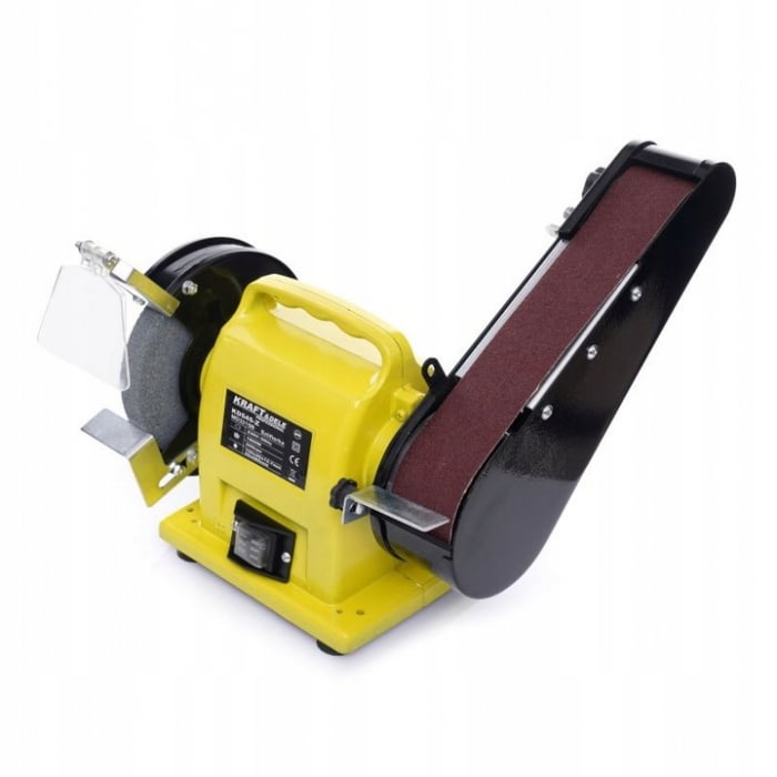 Polizor de banc 1800W piatra disc 150mm si banda cu maner transport (KD545) [5]