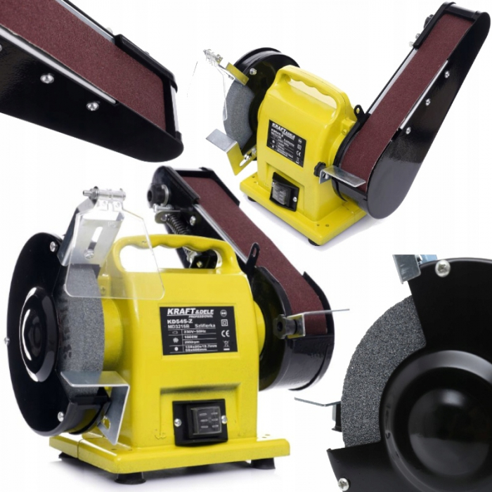 Polizor de banc 1800W piatra disc 150mm si banda cu maner transport (KD545) [1]