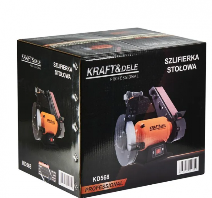 Polizor de banc 1800W piatra disc 150mm si banda (KD568) [10]