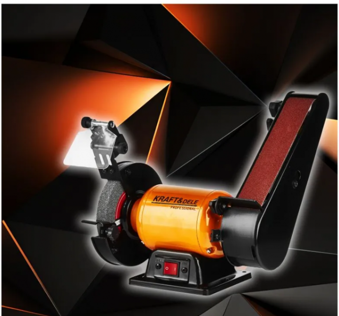 Polizor de banc 1800W piatra disc 150mm si banda (KD568) [11]
