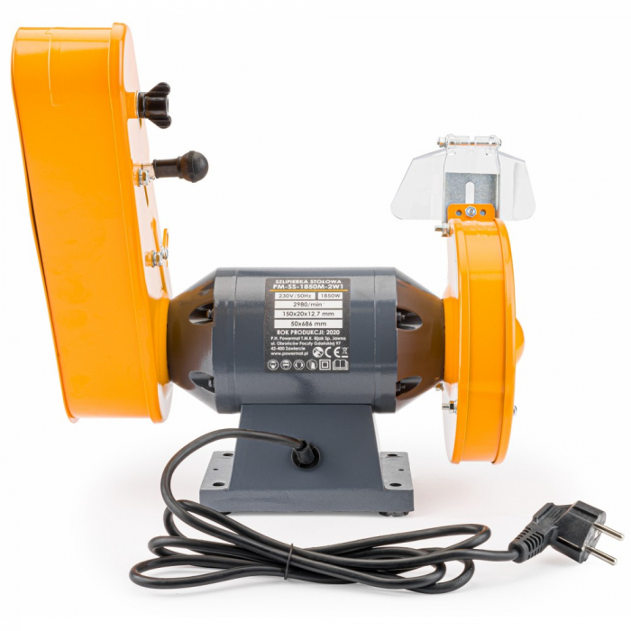 Polizor de banc 1850W piatra disc 150mm si banda (PM0915) [2]