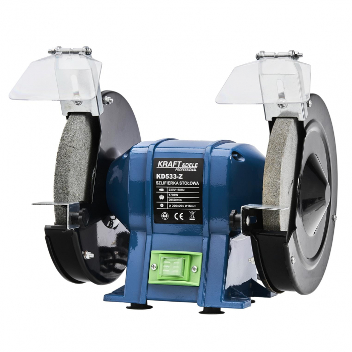 Polizor de banc 200mm 1700W 2 discuri de piatra (KD533-Z) [2]
