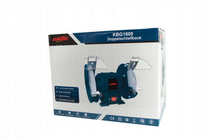 Polizor de banc 200mm 1800W 2 discuri de piatra (ZHBG1800) [3]