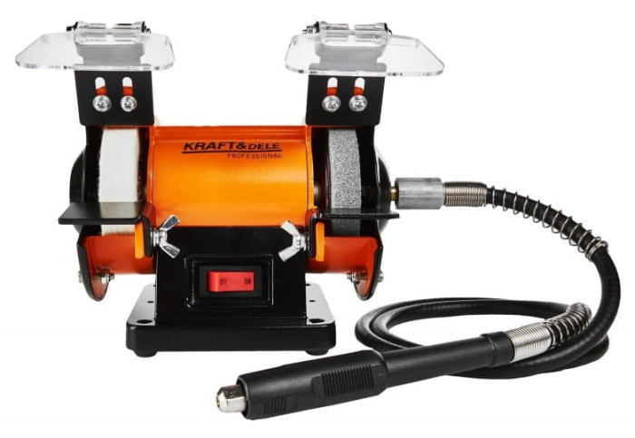 Polizor de banc 250W 2850 rpm cu 2 pietre slefuire P36 P80 (KD567) [8]