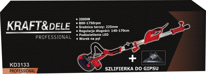 Polizor ipsos 2000W 225mm telescopic 800-1750rpm aspirare praf LED pentru pereti tavane (KD3133) [13]