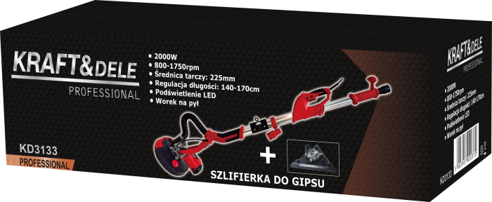Polizor ipsos 2000W 225mm telescopic 800-1750rpm aspirare praf LED pentru pereti tavane (KD3133) [12]
