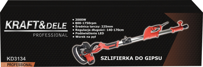 Polizor ipsos 2000W 225mm telescopic 800-1750rpm aspirare praf LED pentru pereti tavane (KD3134) [16]