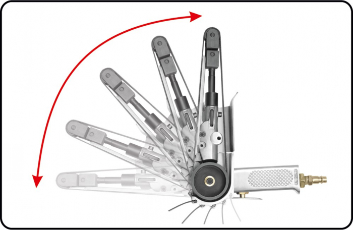 Polizor pneumatic cu banda 20x520mm (YT-09742) [3]
