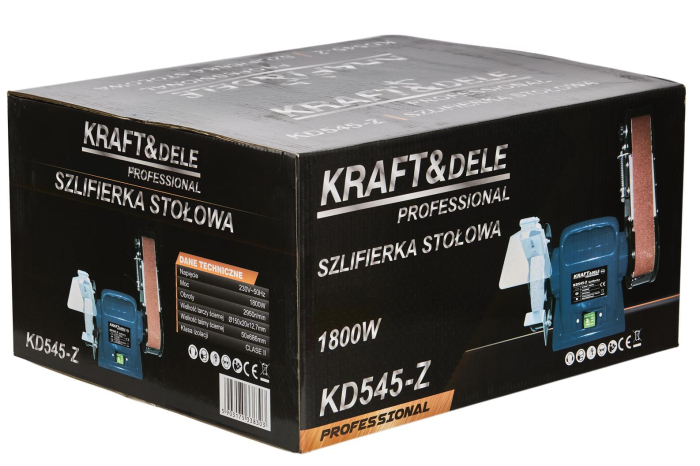 Polizor slefuitor de banc masa 1800W cu curea banda disc abraziv (KD545-Z) [13]