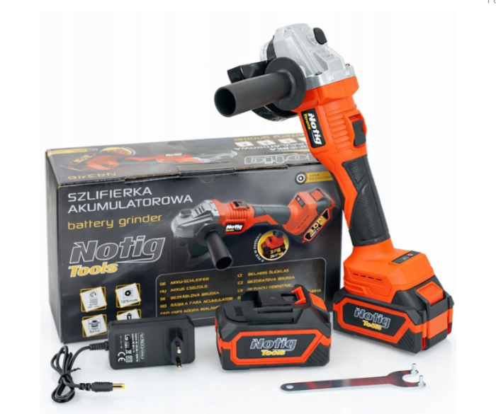 Polizor unghiular 125 mm cu acumulator 20V 2x3.0Ah fara perii pentru taiere si slefuire (N4346) [4]