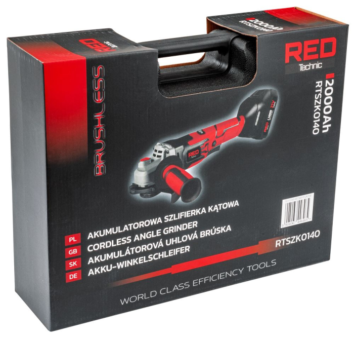 Polizor unghiular 125mm 21V 2 baterii li-ion 2000Ah 10000rpm filet M14 set 10 discuri incarcare rapida (RTSZK0140) [3]