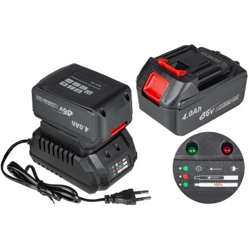 Polizor unghiular cu acumulator cu disc 125 mm 8500 rpm cu maner ergonomic si baterii Li-Ion de 36V/4.0Ah (ALAGC125-A4) [8]