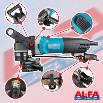 Polizor unghiular electric 1250W cu admisie apa, 6 viteze 700-3000 rpm (ALWSG-125) [13]