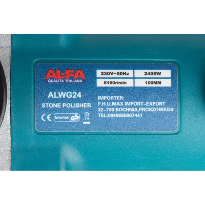 Polizor unghiular electric 2400W cu disc 100mm cu 6 vieteze 8100 rpm si maner ergonomic (ALWG24) [11]