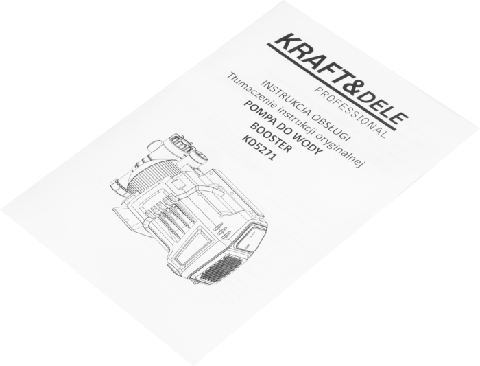 Pompa apa gradina 1500W debit 4700 L/h  presiune 5 bar inaltime refulare 50 m (KD5271) [5]