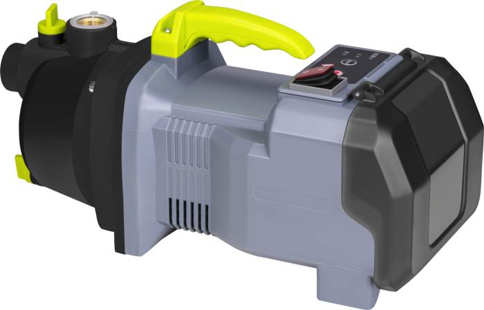 Pompa apa gradina cu acumulator 40V debit 3500 l h inaltime refulare 30 m cu 2 baterii 6Ah si incarcator (KD5270) [9]