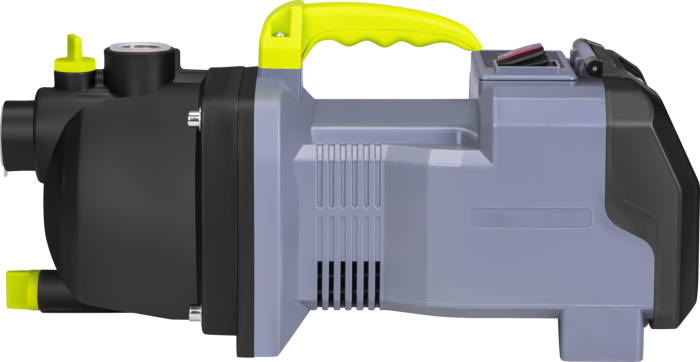 Pompa apa gradina cu acumulator 40V debit 3500 l h inaltime refulare 30 m cu 2 baterii 6Ah si incarcator (KD5270) [8]