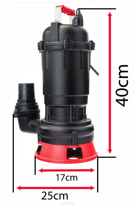 Pompa apa murdara si curata submersibila cu cutit tocator 2tol (RTPDSR0071) [11]
