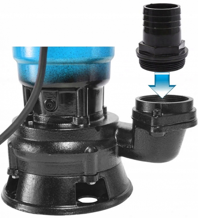 Pompa apa murdara submersibila cu cutit tocator flotor plutitor 2tol (B5201) [9]