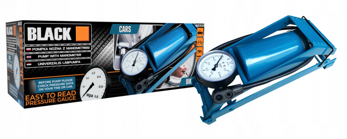 Pompa auto actionata cu piciorul cu manometru (48302) [4]