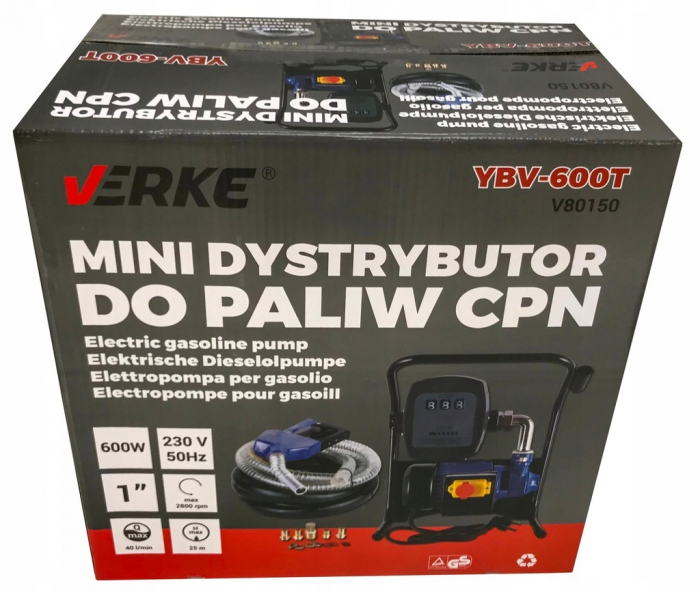 Pompa carburant cu contor 40l min 600W (V80150) [7]