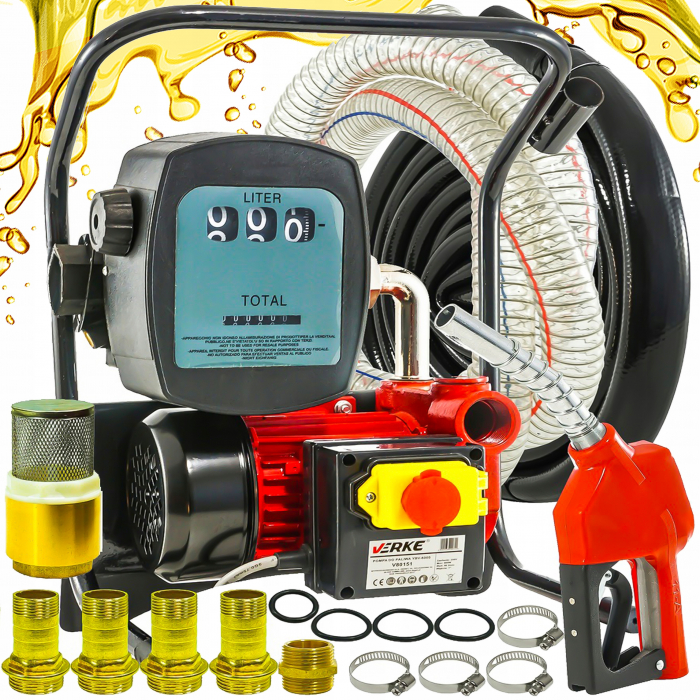 Pompa carburant cu contor 50l min 600W 230V (V80151) [1]