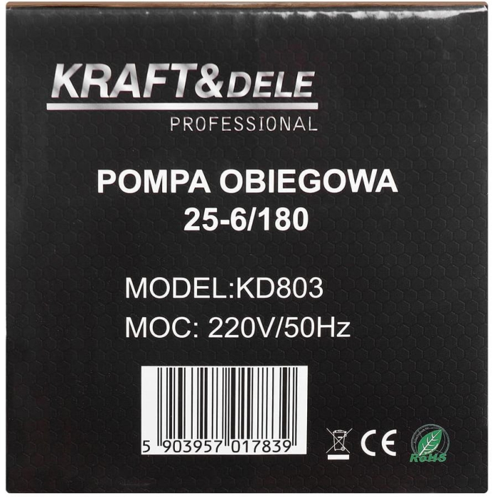 Pompa circulare recirculare apa 25-6/180 cu panou control (KD803) [5]