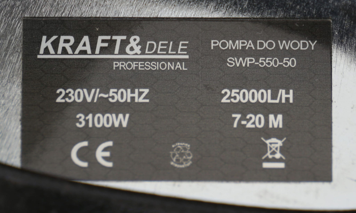 Pompa de apa submersibila cu tocator 3100W (KD762) [5]