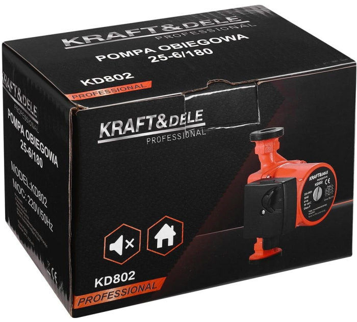 Pompa de circulatie 25-6/180 230V pentru sisteme de incalzire cu debit 58 l/min (KD802) [11]