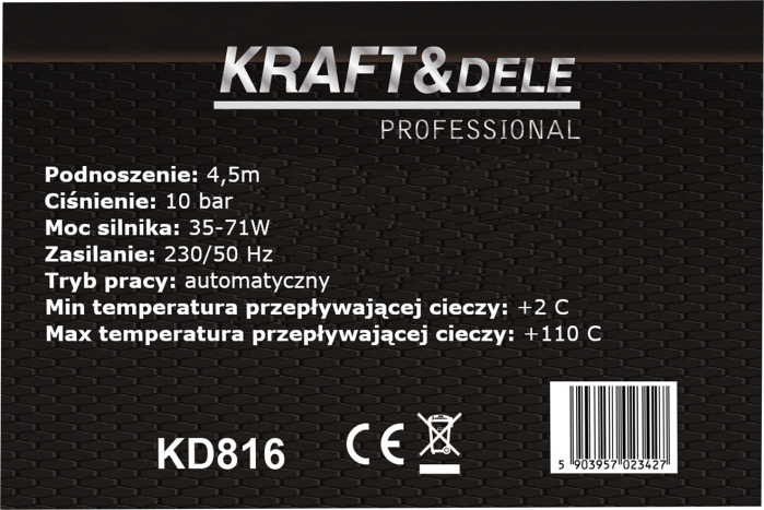 Pompa de circulatie 55 l/min, 230V, inaltime de pompare 3-6 m (KD816) [12]