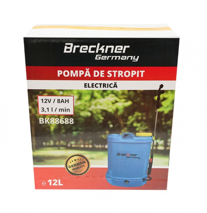 Pompa de stropit 12L 12V 8Ah cu acumulator pulverizator pe baterie DISBE36 (BK88688) [5]