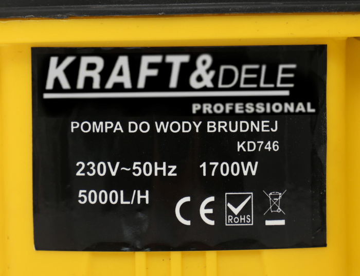 Pompa gradina submersibila 1700W 5000lh (KD746) [13]