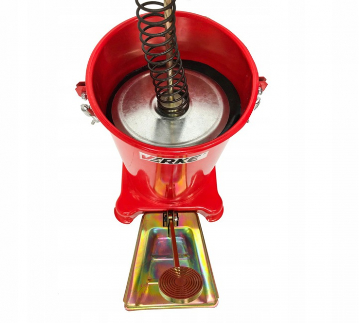 Pompa gresat 15L actionare pedala picior furtun 4m gresor (V86132) [9]