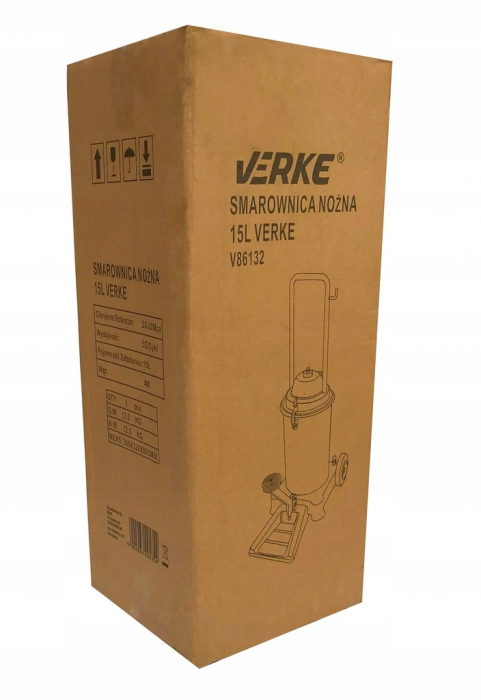 Pompa gresat 15L actionare pedala picior furtun 4m gresor (V86132) [3]