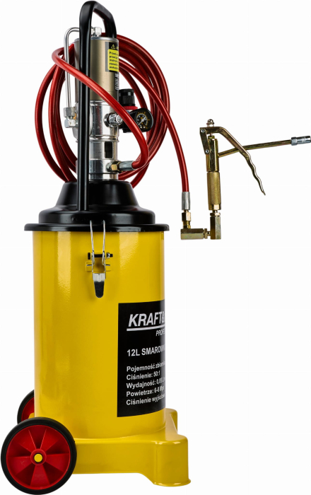 Pompa pistol gresare pneumatica 12L gresor furtun 4m (KD1443) [2]