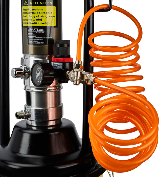 Pompa pistol gresare pneumatica 12L gresor furtun 4m (KD1443) [25]