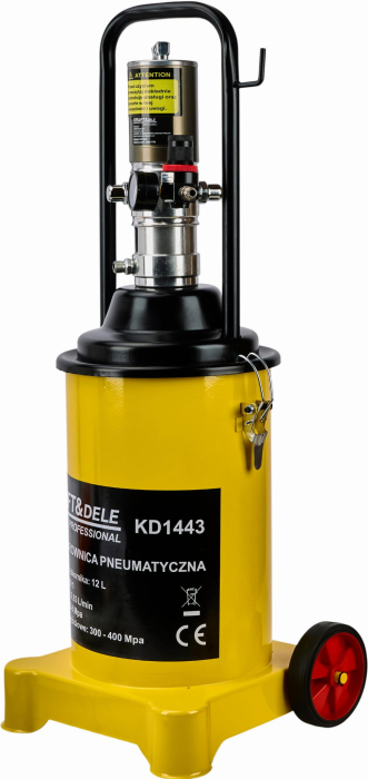 Pompa pistol gresare pneumatica 12L gresor furtun 4m (KD1443) [11]