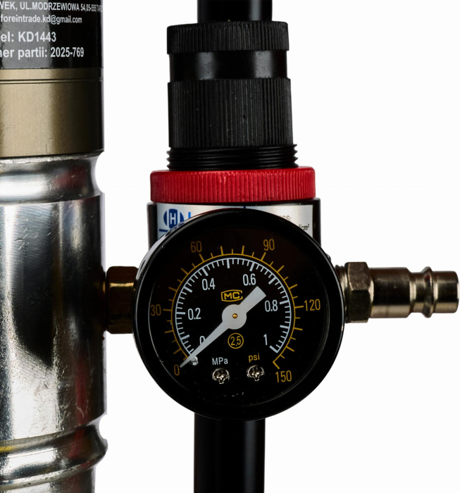 Pompa pistol gresare pneumatica 12L gresor furtun 4m (KD1443) [7]