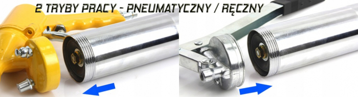 Pompa pistol gresat pneumatic gresor 400ml (M78051) [2]