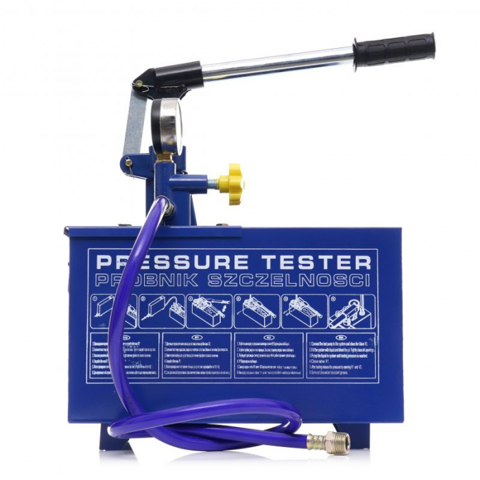 Pompa testare presiune in instalatii apa ulei 50bar 0-40kg 30ml 12L (KD10479) [9]