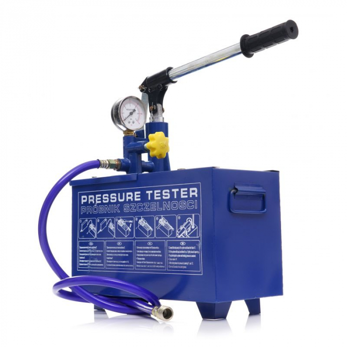 Pompa testare presiune in instalatii apa ulei 50bar 0-40kg 30ml 12L (KD10479) [10]