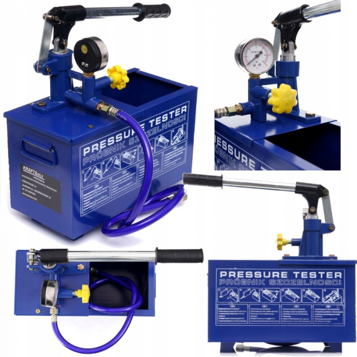 Pompa testare presiune in instalatii apa ulei 50bar 0-40kg 30ml 12L (KD10479) [1]