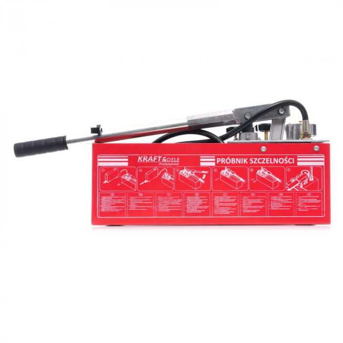 Pompa testare presiune in instalatii apa ulei 50bar 0-50kg 45ml 12L (KD10478) [16]