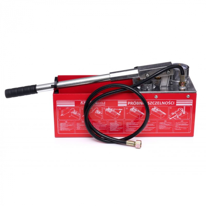 Pompa testare presiune in instalatii apa ulei 50bar 0-50kg 45ml 12L (KD10478) [6]