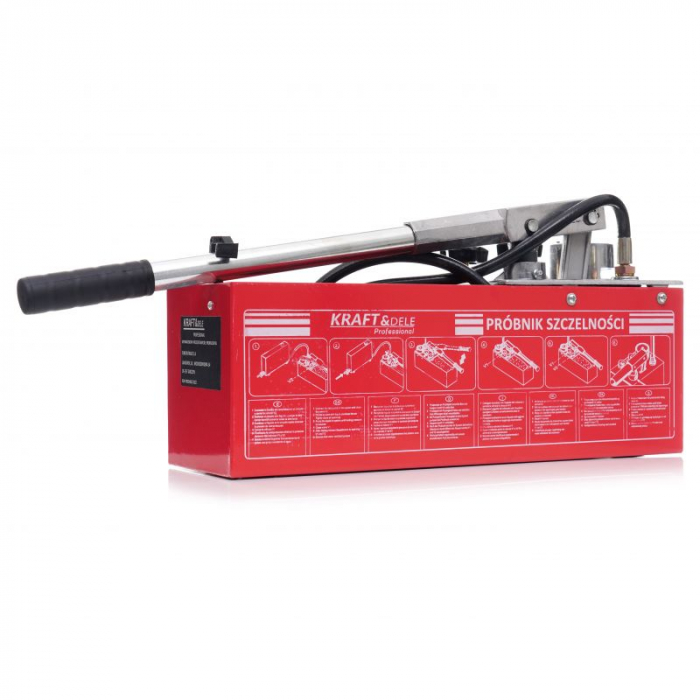 Pompa testare presiune in instalatii apa ulei 50bar 0-50kg 45ml 12L (KD10478) [4]